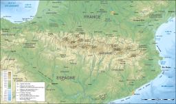 Peta topografi (dalam bahasa Perancis)
