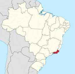 Rio-de-Janeyro ştatı xəritədə