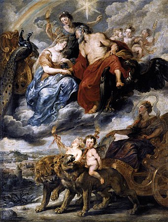 Întâlnirea lui Marie și Henri la Lyons (1621-1625), Rubens