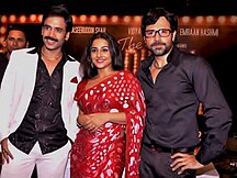 Vidya Balan is posing with co-stars