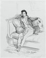 Alexandre Dumas pa Achille Devéria anviwon 1829.