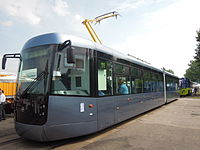 The modern EVO 2 tram