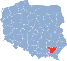 Localisation de Voïvodie de Rzeszów