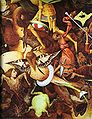 Pentraĵo de de Pieter Bruegel la pliaĝa: La falo de la ribelaj anĝeloj.