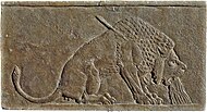 Phòng 55 - Lion Hunt of Ashurbanipal (chi tiết), Nineveh, Neo-Assyrian, Iraq, c. 645 trước công nguyên