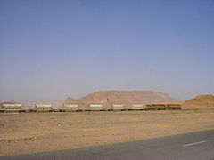 A phosphate train near Ma'an.