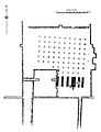 Plan of the 80-column pillared hall in Pataliputra.