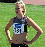 Melanie Bauschke Rang elf mit 6,32 m