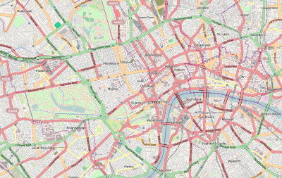Location map United Kingdom Central London