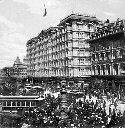 President William McKinley visits the original Palace Hotel 1901