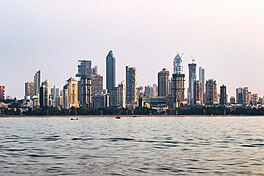 Mumbai's skyline from the Back Bay, circa 2022