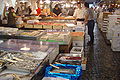 Le marché aux poissons de Tsukuji à Tōkyō, Japon.