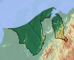 Peta lokasi Brunei is located in Brunei