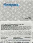 Canadian TransLink Compass Ticket Card