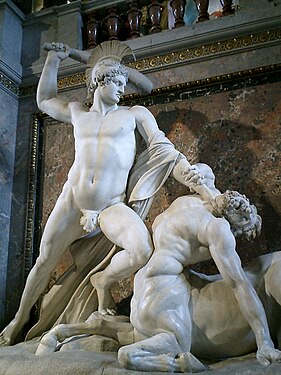 Teseu vencendo o centauro. Kunsthistorisches Museum, Viena