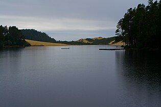 Cleawox Lake on the coast