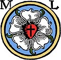 Cap mawar Luther, salah satu lambang mazhab Lutheran