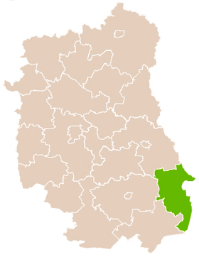 Localisation de Powiat de Hrubieszów