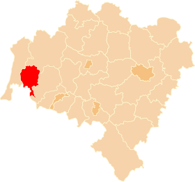Localisation de Powiat de Lubań
