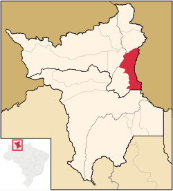 Location o Bonfim in the State o Roraima