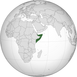 Localização da Somália