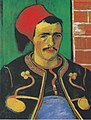 『ズアーブ兵の肖像』1888年6月、アルル。油彩、キャンバス、65.8 × 55.7 cm。ゴッホ美術館[446]F 423, JH 1486。