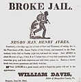 Image 18Escaped slave broadside, Hampshire County, West Virginia, 1845 (from West Virginia)