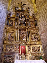 Retablo mayor de la iglesia de San Pedro de Zumaya, de Juan de Ancheta. En la misma iglesia hay otros notables retablos.