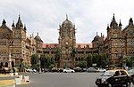 Façade of the Chhatrapati Shivaji Terminus, Mumbai