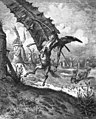 Image 12Don Quixote being struck by a windmill (1863 illustration by Gustave Doré). (from Windmill)