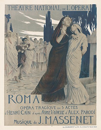 Poster for Jules Massenet's Roma