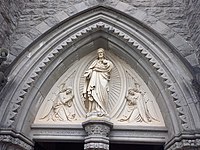 Tympanum of the church of the Sacred Heart, Templemore, Ireland