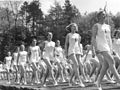 Moças da BdM fazendo ginástica - Foto de 1941