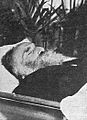 Arkhip Ivanovitch Kouïndji sur son lit de mort. Photo du magazine Ogoniok, № 30, 1910.
