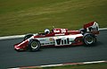 The Zakspeed 841 being driven by Jonathan Palmer at the 1985 German Grand Prix.