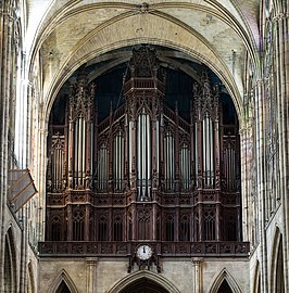 Grand orgue de la cathédrale-basilique de Saint-Denis.