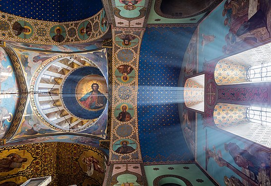 Ceiling of the Sioni Cathedral, a Georgian Orthodox cathedral in Tbilisi, Georgia.