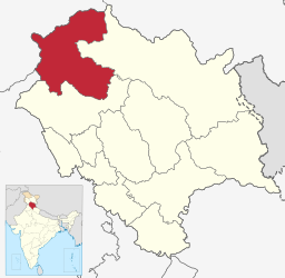 Distretto di Chamba – Mappa
