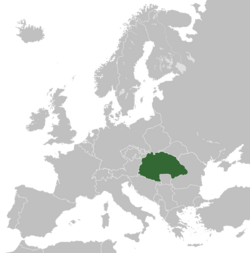 Hungarian territory in November 1918