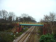 Bridge on the Hull Docks branch over the Hull to Scarborough Line