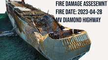 Hull of vessel 'K-Line Diamond Highway' burned on 28 April 2023 in baranagy Punta Engano, Lapu Lapu City. Author: Bart Sakwerda