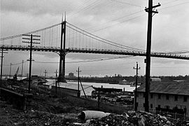 Linnton and the St. Johns Bridge in 1963