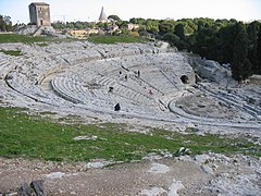 Teatro de Siracusa, una colonia griega en Sicilia.