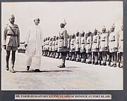 1966-A & N Police Presenting guard of Honor to VP Sh. DR Zakir Hussain