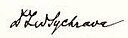 Lev Sychrava – podpis