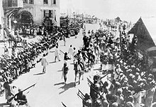 Yemeni troops entering Hudaydah, 1934