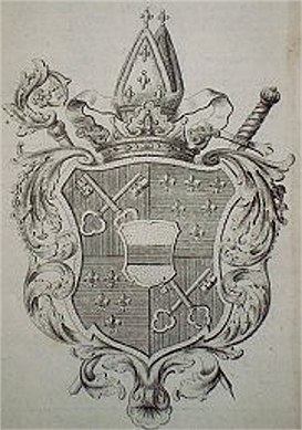 Wappen Cajetan Anton Notthaffts von Weißenstein als Fürstpropst