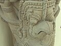 12th century Cham sculpture in the Thap Mam style depicts Garuda serving as an atlas