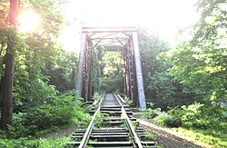 RVRR bridge over the Rahway River