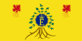 Vlajka Alžběty II. na Barbadosu (1966–2021) Poměr stran: 1:2